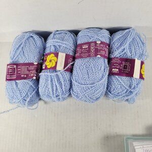 4 Skeins Phildar Ovation 198 Vintage Discontinued Nubbly Dk Weight Acrylic Yarn